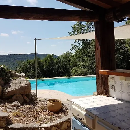 빌라 Large Quiet Stone House With Pool Saint-André-de-Buèges